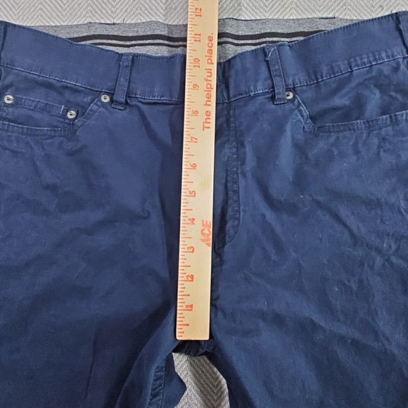 Member's Mark Mason Chino Men's Size W34xL32 Navy Stretch Style M721480 5 Pocket - Picture 14 of 16